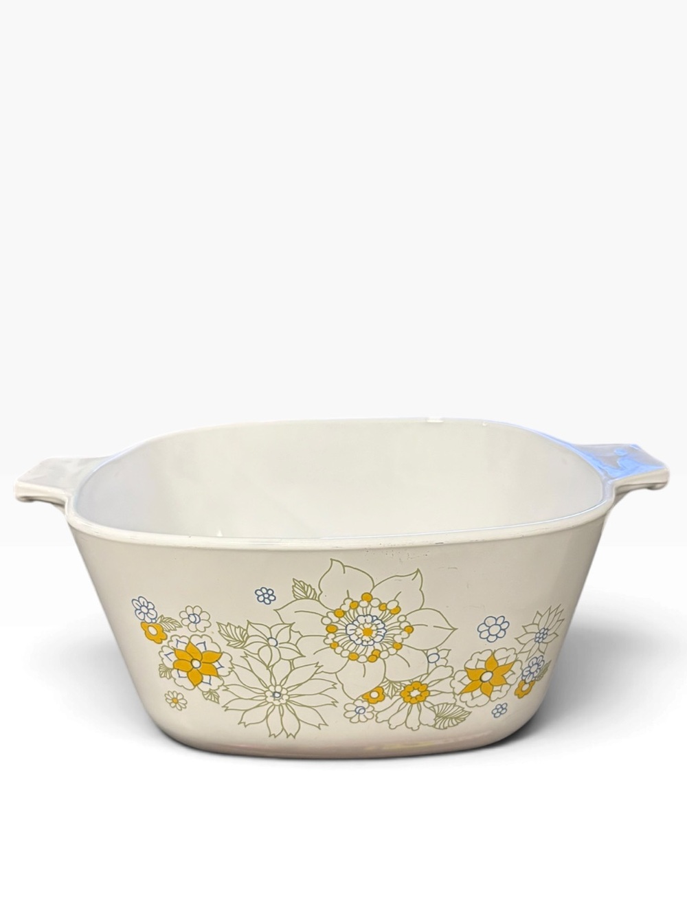 Vintage Corningware P-1 3/4-B Floral Bouquet Casserole Dish 1 3/4 Quarts